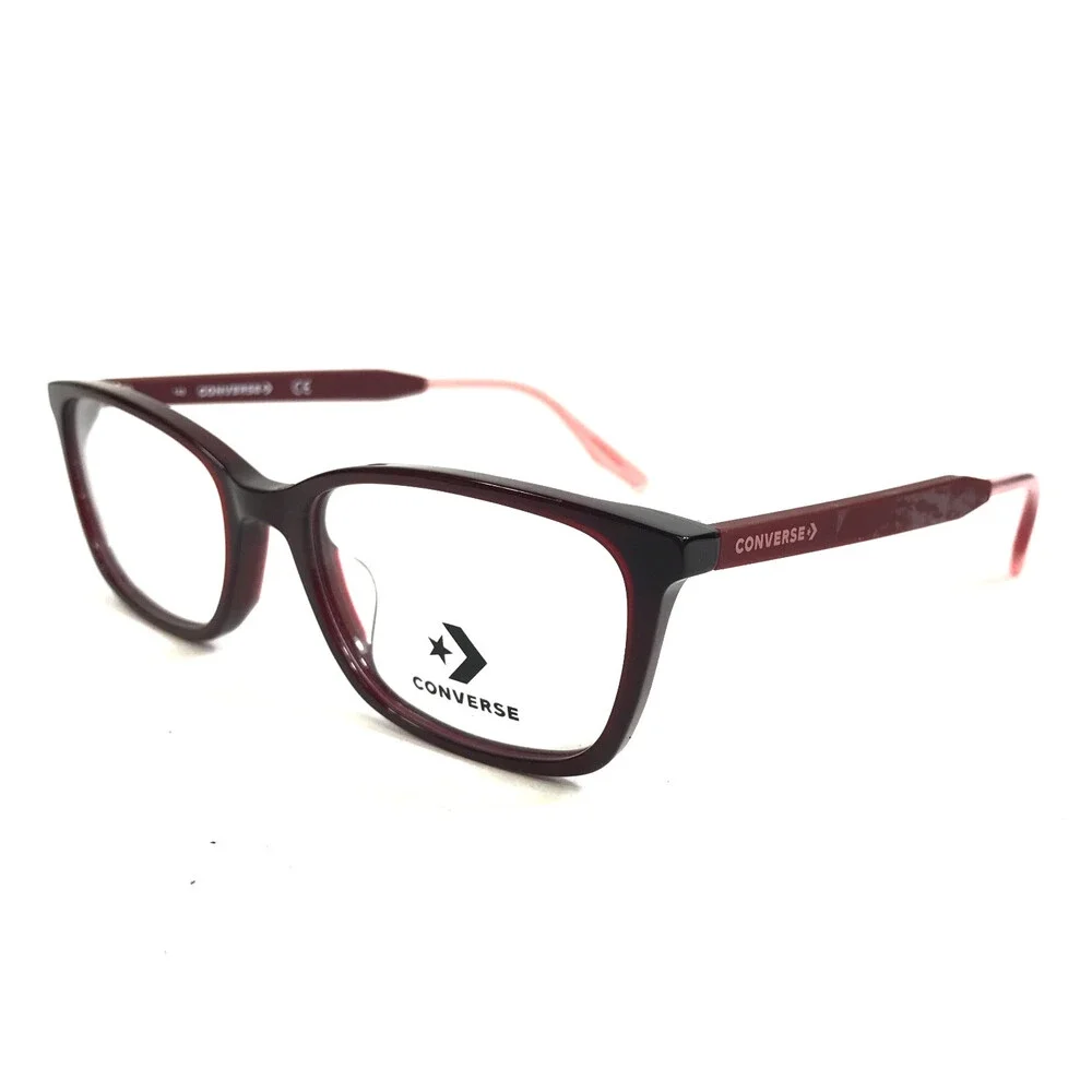 Converse Eyeglasses Frames CV5005 610 Burgundy Rectangle Full Rim 51-17-140